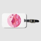 Étiquette À Bagage Lollipops et beaux nuages (Devant Horizontal)