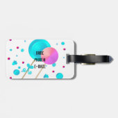 Étiquette À Bagage Lollipops et points bonbons (Dos horizontal)