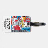 Étiquette À Bagage Londres, Angleterre (Dos horizontal)