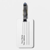 Étiquette À Bagage Londres rouge Phonebox (Dos Vertical)