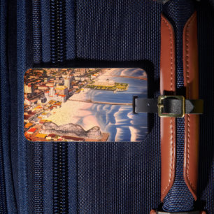 Étiquette À Bagage Long Beach vintage, CA : jours de planche à roulet