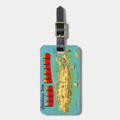 Étiquette À Bagage Long Island Postcard Luggage Tag (Devant Vertical)