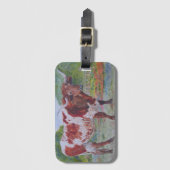 Étiquette À Bagage Longhorn (Devant Vertical)