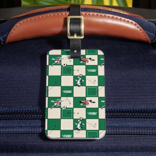 Étiquette À Bagage LOONEY TUNES™ Soccer Grid Pattern (Insitu Rectoal 2)
