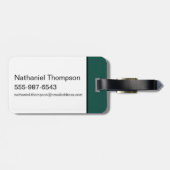 Étiquette À Bagage LOONEY TUNES™ Soccer Playbook Pattern (Dos horizontal)