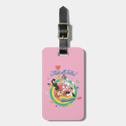 Étiquette À Bagage LOONEY TUNES™ - That's All Folks ! Pride Bullseye (Devant Vertical)