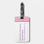 Étiquette À Bagage LOONEY TUNES™ - That's All Folks ! Pride Bullseye (Dos Vertical)