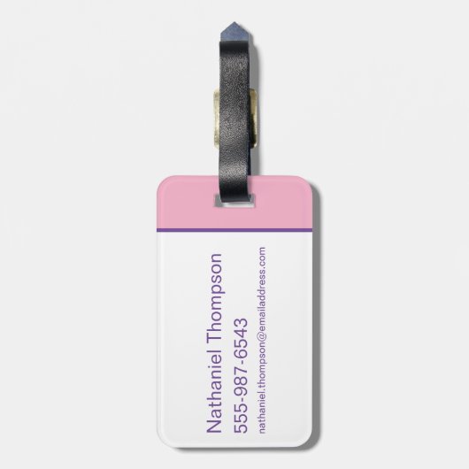 Étiquette À Bagage LOONEY TUNES™ - That's All Folks ! Pride Bullseye (Dos Vertical)