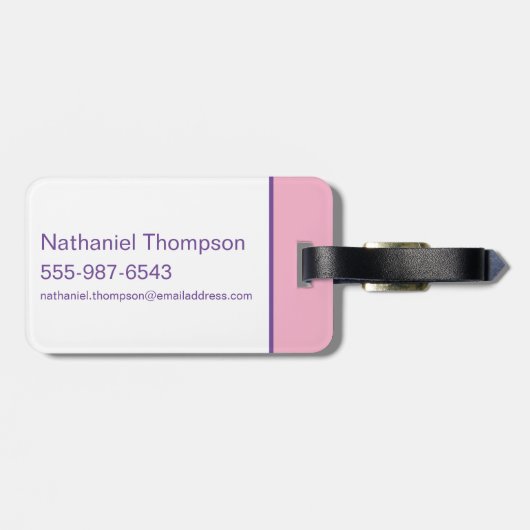 Étiquette À Bagage LOONEY TUNES™ - That's All Folks ! Pride Bullseye (Dos horizontal)