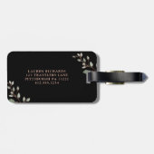 Étiquette À Bagage L'or rose | botanique l'aventure commence la (Dos horizontal)