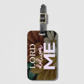 Étiquette À Bagage Lord Deliver Me - Floral (Devant Vertical)