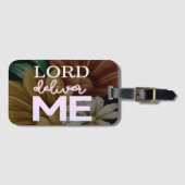 Étiquette À Bagage Lord Deliver Me - Floral (Devant Horizontal)