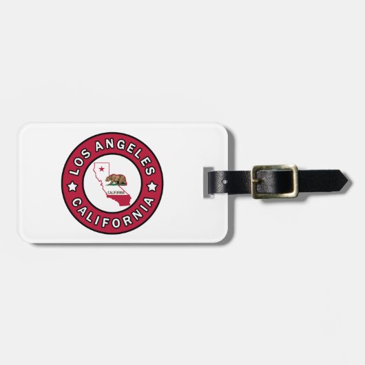 Étiquette À Bagage Los Angeles Californie (Devant horizontal)