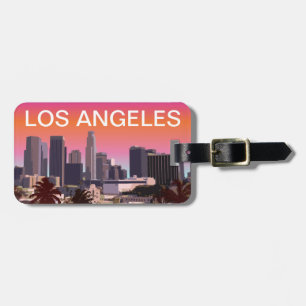 Étiquette À Bagage Los Angeles du centre - image personnalisable