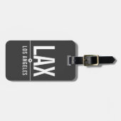 Étiquette À Bagage Los Angeles LAX Airport Code - Aviation (Devant horizontal)