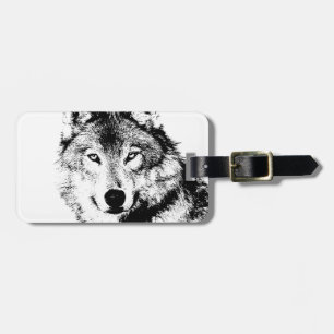 Étiquette À Bagage Loup