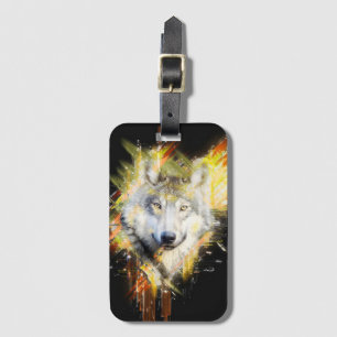 Étiquette À Bagage Loup