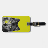 Étiquette À Bagage Loup (Devant horizontal)