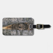 Étiquette À Bagage Loup (Devant horizontal)