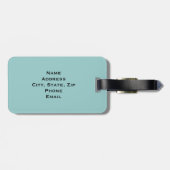 Étiquette À Bagage Loup (Dos horizontal)