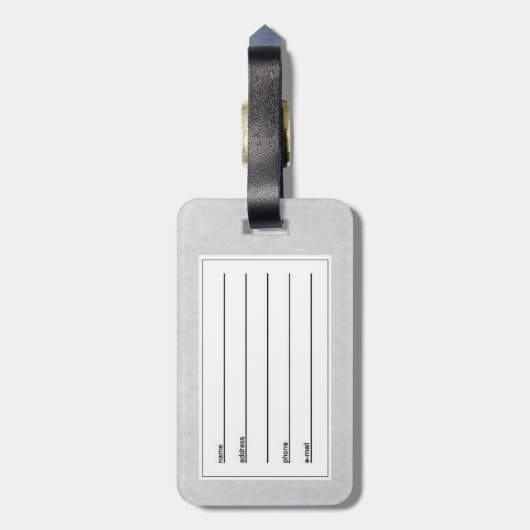 Étiquette À Bagage loup (Dos Vertical)