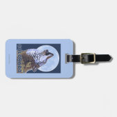 Étiquette À Bagage Loup gris HowlingColorado (Devant horizontal)