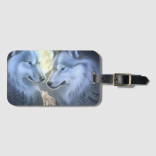 Étiquette À Bagage Loups