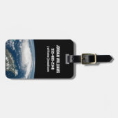 Étiquette À Bagage L'Ouragan Dorian Au-Dessus De L'Océan Atlantique. (Devant horizontal)