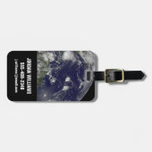 Étiquette À Bagage L'Ouragan Irene Traverse Les Bahamas. (Devant horizontal)