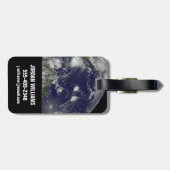 Étiquette À Bagage L'Ouragan Irene Traverse Les Bahamas. (Dos horizontal)