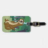 Étiquette À Bagage Loutre de Rick | Reggie de garde forestière (Devant horizontal)