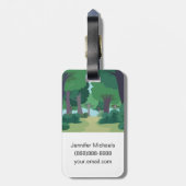 Étiquette À Bagage Loutre de Rick | Reggie de garde forestière (Dos Vertical)