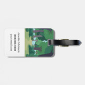 Étiquette À Bagage Loutre de Rick | Reggie de garde forestière (Dos horizontal)