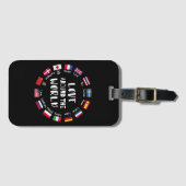 Étiquette À Bagage Love Around the World Languages (Devant Horizontal)