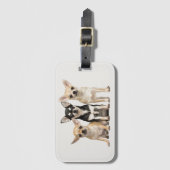 Étiquette À Bagage Love Chihuahuas (Devant Vertical)