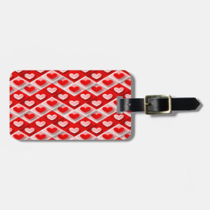 Étiquette À Bagage Love Heart Motif