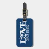 Étiquette À Bagage LOVE James Island (Devant Vertical)