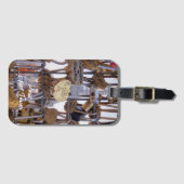 Étiquette À Bagage Love Locks et la Tour Eiffel. Paris. France. (Devant Horizontal)