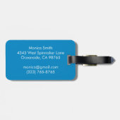 Étiquette À Bagage Love Notes from the Sea Seashell Ocean Beach  (Dos horizontal)