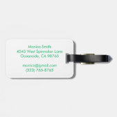 Étiquette À Bagage Love Notes from the Sea Seashell Ocean Beach (Dos horizontal)