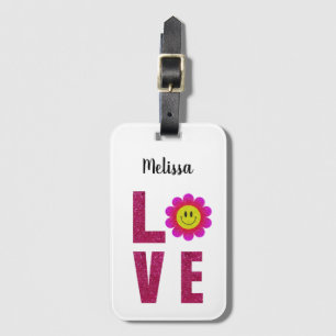 Étiquette À Bagage Love Sunflower