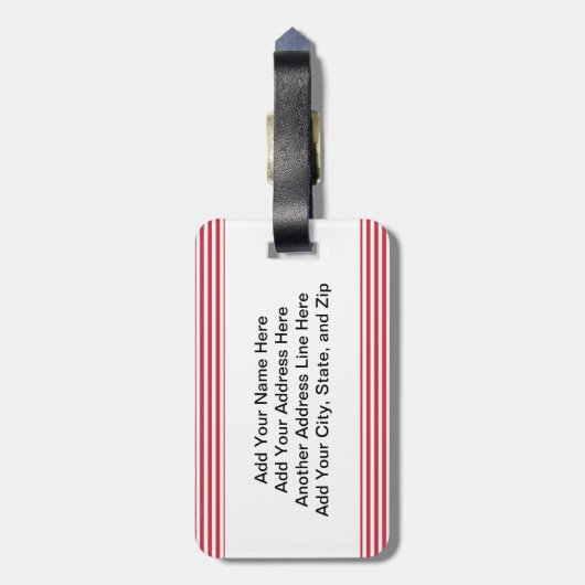 Étiquette À Bagage Lu 'jusqu'aux vaches venez à la maison (Dos Vertical)