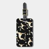 ÉTIQUETTE À BAGAGE LUCETTES DE LÉVRIER (Devant Vertical)