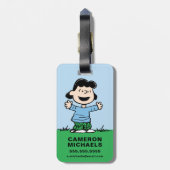 Étiquette À Bagage Lucy Avec Bras Large (Dos Vertical)