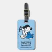 Étiquette À Bagage Lucy Hugging Snoopy (Devant Vertical)