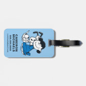 Étiquette À Bagage Lucy Hugging Snoopy (Dos horizontal)