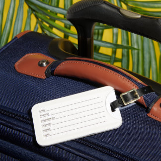 Étiquette À Bagage Luggage Tag