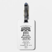 Étiquette À Bagage Luggage Tag - Style B (Personalized) (Dos Vertical)