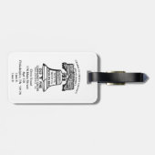 Étiquette À Bagage Luggage Tag - Style B (Personalized) (Dos horizontal)
