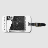 Étiquette À Bagage Luggage tag with inspirational quote. (Devant Horizontal)